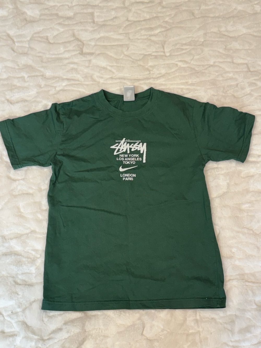 Nike x Stussy International T-Shirt Green Medium